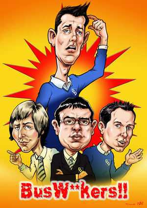 The Inbetweeners caricature