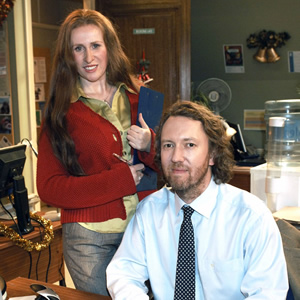 The Catherine Tate Show. Image shows from L to R: Catherine Tate, Richard Lumsden. Copyright: Tiger Aspect Productions / BBC