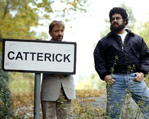 Catterick. Image shows from L to R: Carl (Bob Mortimer), Chris (Vic Reeves). Copyright: BBC