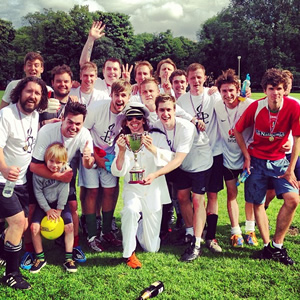 Comedian team at the Amnesty International Edinburgh Fringe football match 2013