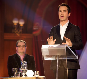 A Comedy Roast. Image shows from L to R: Alan Carr, Jimmy Carr. Copyright: Monkey Kingdom