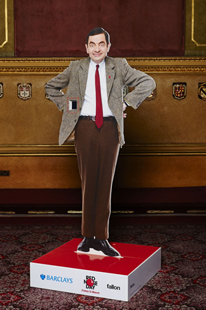 Mr Bean statue. Copyright: BBC