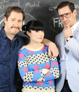 CTRL Freaks. Image shows from L to R: Dave Gibson, Bec Hill, Jacob Edwards. Copyright: Nerd TV