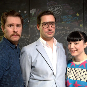 CTRL Freaks. Image shows from L to R: Dave Gibson, Jacob Edwards, Bec Hill. Copyright: Nerd TV