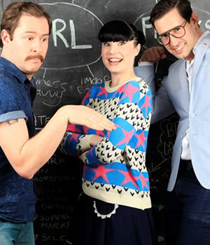 CTRL Freaks. Image shows from L to R: Dave Gibson, Bec Hill, Jacob Edwards. Copyright: Nerd TV