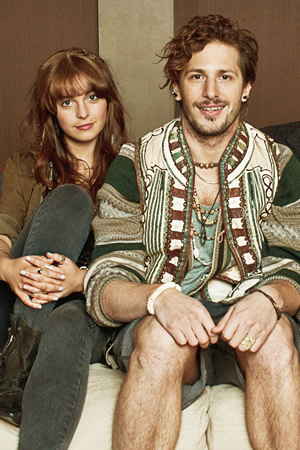 Cuckoo. Image shows from L to R: Rachel (Tamla Kari), Cuckoo (Andy Samberg). Copyright: Roughcut Television