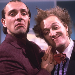 The Dangerous Brothers. Image shows from L to R: Rik Mayall, Adrian Edmondson