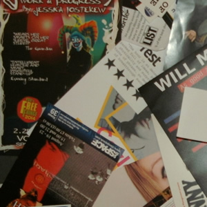 Flyers at the Edinburgh Fringe 2014