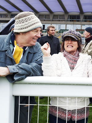 Family Tree. Image shows from L to R: Keith Chadwick (Michael McKean), Luba Chadwick (Lisa Palfrey). Copyright: Lucky Giant