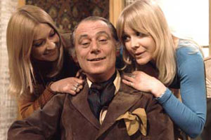 Father, Dear Father. Image shows from L to R: Karen Glover (Ann Holloway), Patrick Glover (Patrick Cargill), Anna Glover (Natasha Pyne). Copyright: Thames Television