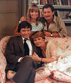 A Fine Romance. Image shows left to right: Mike Selway (Michael Williams), Helen (Susan Penhaligon), Laura Dalton (Judi Dench), Phil (Richard Warwick) A Fine Romance. Image shows left to right: Mike Selway (Michael Williams), Helen (Susan Penhaligon), Laura Dalton (Judi Dench), Phil (Richard Warwick)
