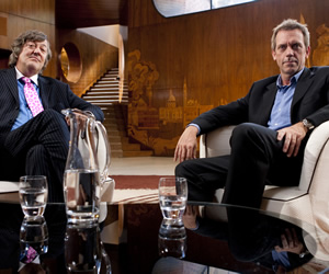 Fry And Laurie: Reunited. Image shows from L to R: Stephen Fry, Hugh Laurie. Copyright: Tiger Aspect Productions