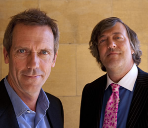 Fry And Laurie: Reunited. Image shows from L to R: Hugh Laurie, Stephen Fry. Copyright: Tiger Aspect Productions