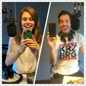 FUBAR Radio. Image shows from L to R: Ellie Taylor, Simon Feilder