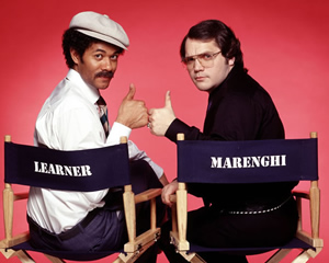 Garth Marenghi's Darkplace. Image shows from L to R: Dean Learner / Thornton Reed (Richard Ayoade), Garth Marenghi / Dr. Rick Dagless M.D. (Matthew Holness). Copyright: Avalon Television