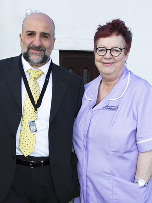 Going Forward. Image shows from L to R: Dave Wilde (Omid Djalili), Kim Wilde (Jo Brand)