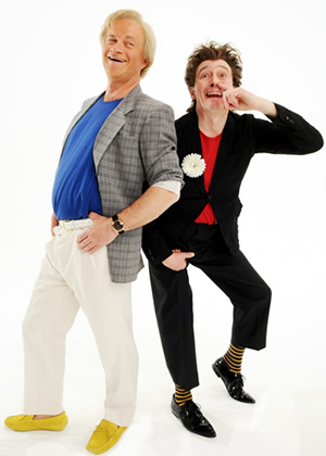 Harry & Paul. Image shows from L to R: Harry Enfield, Paul Whitehouse. Copyright: Tiger Aspect Productions