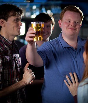 How Do I Get Up There?. Image shows from L to R: Chris Forbes, James Allenby-Kirk. Copyright: The Comedy Unit