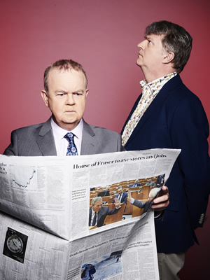 Have I Got News For You. Image shows from L to R: Ian Hislop, Paul Merton