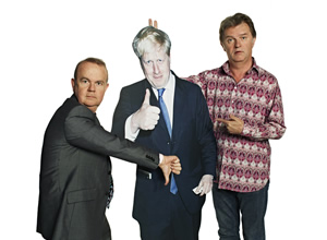 Have I Got News For You. Image shows from L to R: Ian Hislop, Paul Merton. Copyright: BBC / Hat Trick Productions