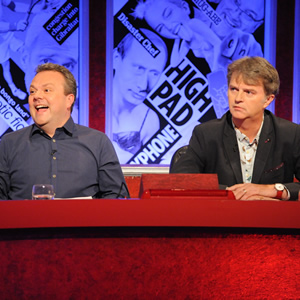 Have I Got News For You. Image shows from L to R: Hal Cruttenden, Paul Merton. Copyright: BBC / Hat Trick Productions