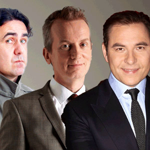 I Love My Country. Image shows from L to R: Micky Flanagan, Frank Skinner, David Walliams. Copyright: Avalon Television / Talpa