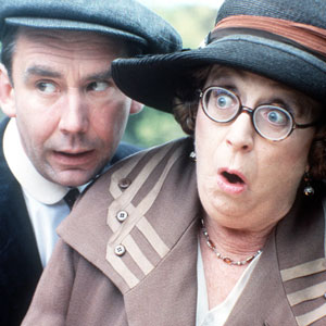 In Loving Memory. Image shows from L to R: Billy Henshaw (Christopher Beeny), Ivy Unsworth (Thora Hird). Copyright: Yorkshire Television / Thames Television