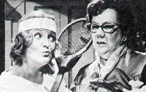 Inside George Webley. Image shows from L to R: Rosemary Webley (Patsy Rowlands), Mrs Duggins (Dandy Nichols). Copyright: Yorkshire Television