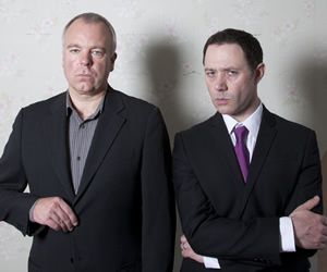 Inside No. 9. Image shows from L to R: Steve Pemberton, Reece Shearsmith. Copyright: BBC