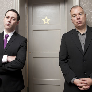 Inside No. 9. Image shows from L to R: Reece Shearsmith, Steve Pemberton. Copyright: BBC