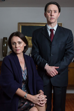 Keeley Hawes and Reece Shearsmith in Series 3 of Inside No. 9. Image shows from L to R: Louise (Keeley Hawes), David (Reece Shearsmith). Copyright: BBC