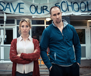 Tag. Image shows from L to R: Daisy Haggard, Andrew Brooke