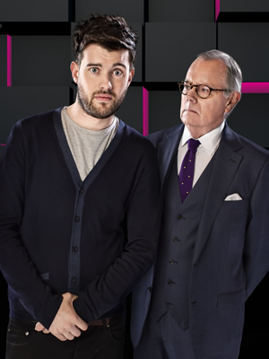 Backchat. Image shows from L to R: Jack Whitehall, Michael Whitehall. Copyright: Tiger Aspect Productions