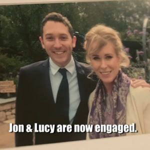 Image shows from L to R: Jon Richardson, Lucy Beaumont