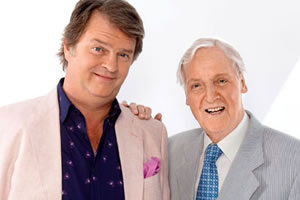 Just A Minute. Image shows from L to R: Paul Merton, Nicholas Parsons. Copyright: BBC