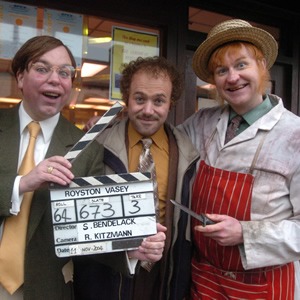 The League Of Gentlemen. Image shows from L to R: Herr Lipp (Steve Pemberton), Geoff (Reece Shearsmith), Hilary Briss (Mark Gatiss). Copyright: BBC