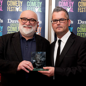 Image shows from L to R: Alexei Sayle, Geoff Rowe