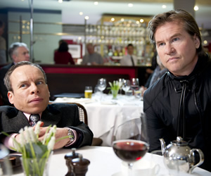 Life's Too Short. Image shows from L to R: Warwick (Warwick Davis), Val Kilmer. Copyright: BBC