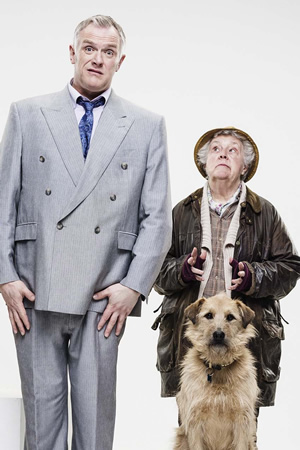 Man Down. Image shows from L to R: Dan (Greg Davies), Nesta (Stephanie Cole). Copyright: Avalon Television