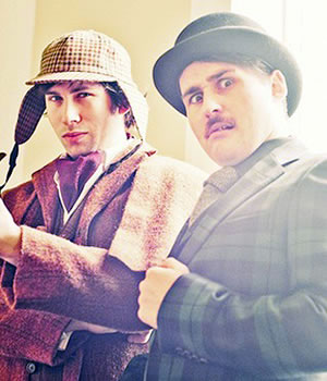 Max & Ivan are Holmes and Watson. Image shows from L to R: Max Olesker, Ivan Gonzalez