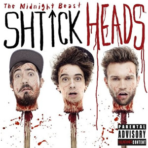 The Midnight Beast - Schtick Heads. Image shows from L to R: Andrew Wakely, Stefan Abingdon, Ashley Horne