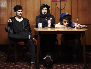 The Midnight Beast. Image shows from L to R: Ash (Ashley Horne), Dru (Andrew Wakely), Stef (Stefan Abingdon). Copyright: Warp Films / Cuba Comedy The Midnight Beast. Image shows from L to R: Ash (Ashley Horne), Dru (Andrew Wakely), Stef (Stefan Abingdon). Copyright: Warp Films / Cuba Comedy