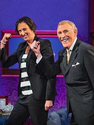 When Miranda Met Bruce. Image shows from L to R: Miranda Hart, Bruce Forsyth