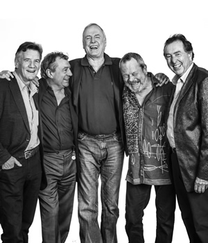 Monty Python. Image shows from L to R: Michael Palin, Terry Jones, John Cleese, Terry Gilliam, Eric Idle