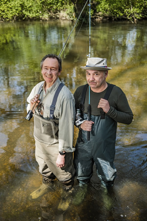 Mortimer & Whitehouse: Gone Fishing. Image shows from L to R: Paul Whitehouse, Bob Mortimer. Copyright: Owl Power