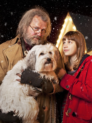 Mr Stink. Image shows from L to R: Mr Stink (Hugh Bonneville), Chloe (Nell Tiger Free). Copyright: BBC / DEW Productions