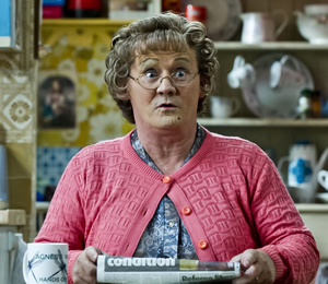 Mrs. Brown's Boys. Agnes Brown (Brendan O'Carroll). Copyright: BBC / BocPix