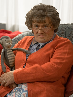 Mrs. Brown's Boys. Agnes Brown (Brendan O'Carroll). Copyright: BBC / BocPix