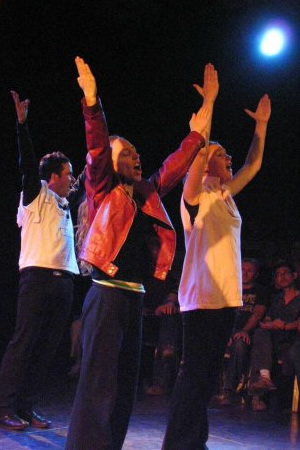 NewsRevue 2006. Image shows from L to R: Andrew Spiers, Gemma Arrowsmith, Jessica Ransom