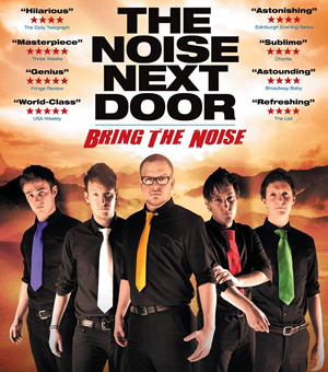 The Noise Next Door. Image shows from L to R: Tom Houghton, Charlie Granville, Tom Livingstone, Sam Pacelli, Matt Grant